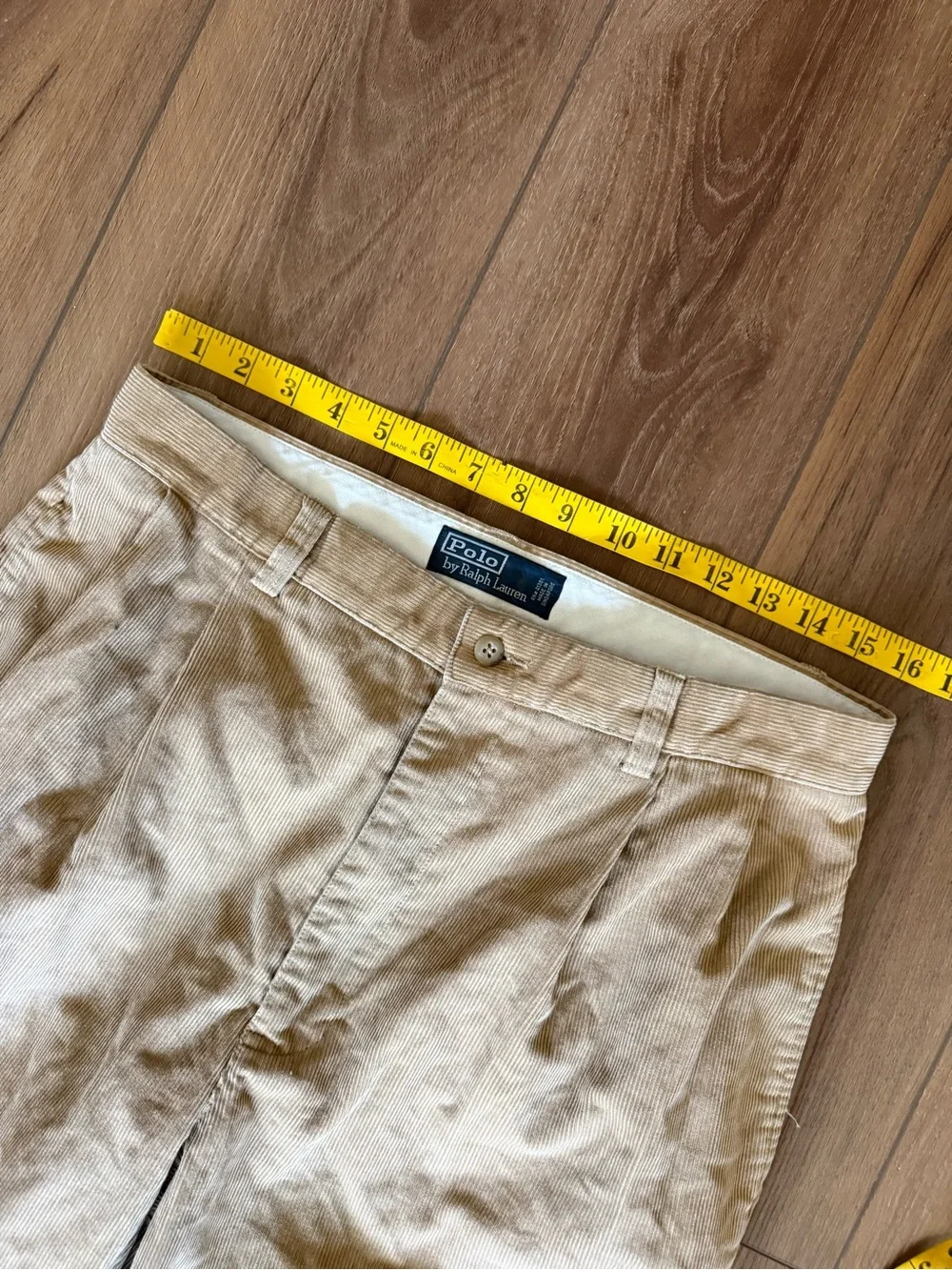 Vintage Polo Ralph Lauren Pants Mens 32x30 Corduroy Double Pleated